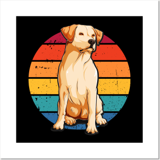 Labrador Retro Doglovers Golden Retriever Posters and Art